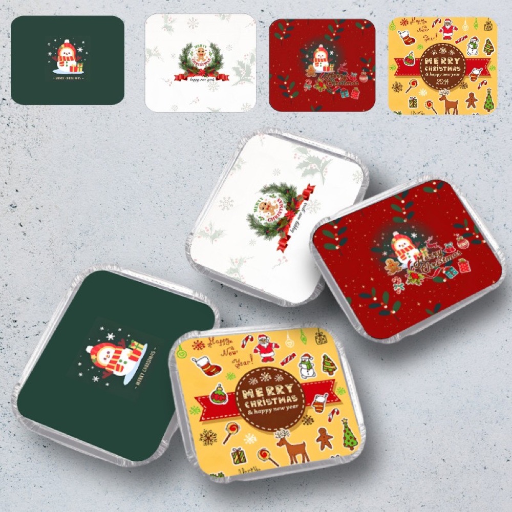 Custom printed foil container lids