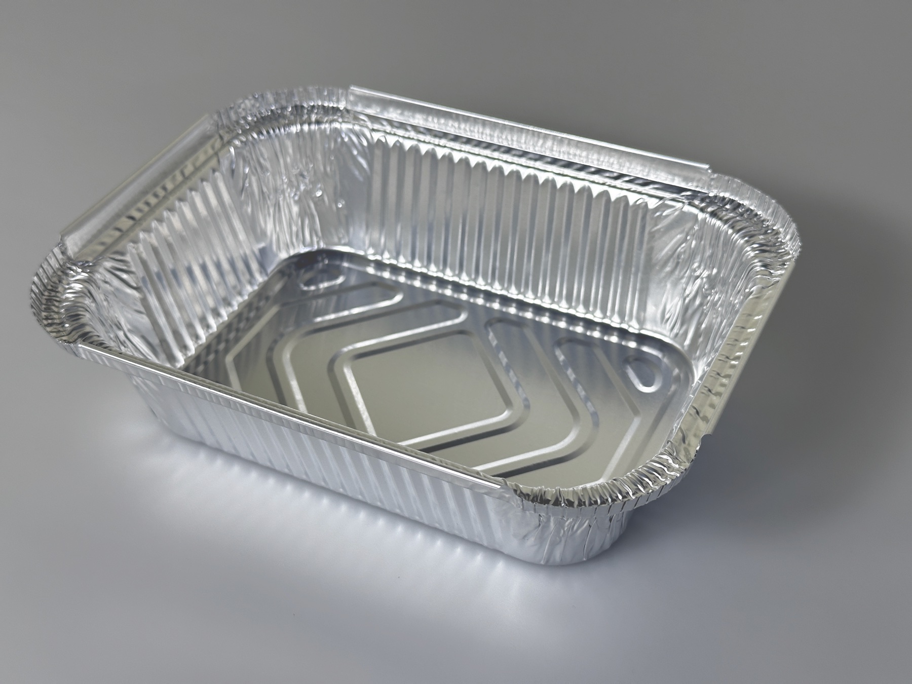 Silver aluminum foil containers with lids